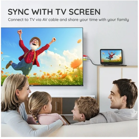 BOIFUN Portable DVD Player 15.6" Screen USB SD Card TV Output 6 Hour Battery - Picture 13 of 13